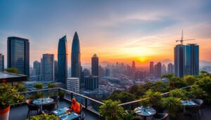 3 Restaurant rooftop dengan pemandangan spektakuler