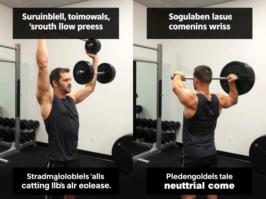 Teknik shoulder press dengan dumbbell dan barbell untuk melatih otot bahu Teknik shoulder press dengan dumbbell dan barbell untuk melatih otot bahu